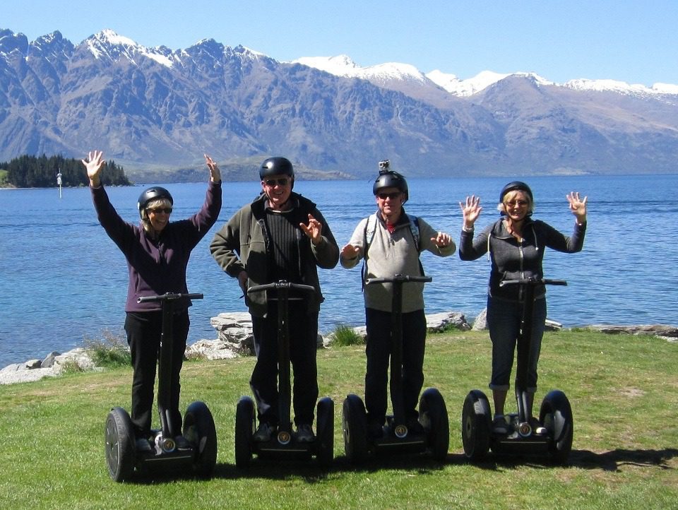 Senior Group Fun with Segway On Q